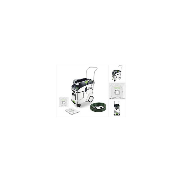 Festool Ctm 48 E Cleantec Aspirateur Mobile 48l, Poussières De Classe M ( 574992 ) + Sacs Filtres Sc-fis-ct
