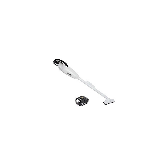 Makita Dcl 180 G1 W 18 V Li-ion Aspirateur Sans Fil Blanc + 1 X Batterie 6,0 Ah - Sans Chargeur