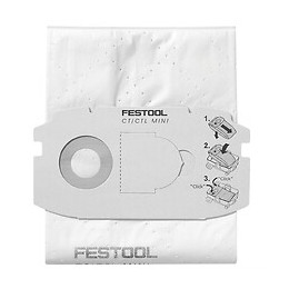 Festool Selfclean Sacs Filtre Sc Fis-ct 36/10 ( 496186 ) Pour Aspirateurs Mobiles Ct 36 - 10 Pièces