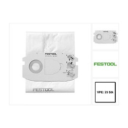 Festool Sc-fis-ct Midi/25 Sacs Filtre Cleantec - 25 Pièces ( 5x 498411 )