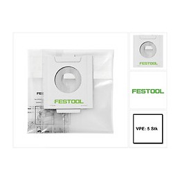 Festool Ens-ct 48 Ac/5 Sac D'élimination Des Déchets Pour Autoclean Aspirateur Ct 48 Ac( 497540 )