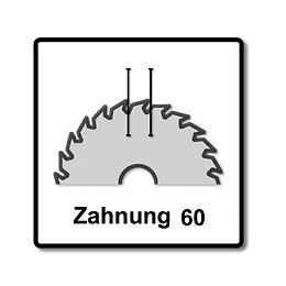Festool Lame De Scie Universelle W60 260 X 2,5 X 30 Mm ( 494604 ) Pour Scies À Onglets Radiale Ks 120 Et Ks 88