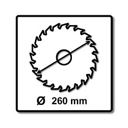 Festool Lame De Scie Universelle W60 260 X 2,5 X 30 Mm ( 494604 ) Pour Scies À Onglets Radiale Ks 120 Et Ks 88