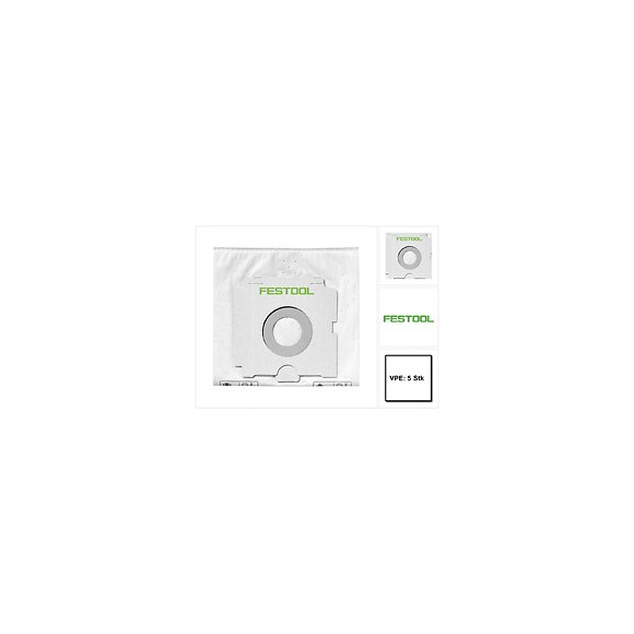 Festool Selfclean Sc Fis-ct 36/5 Sac Filtre Pour Aspirateur Mobile Ct 36 - 5 Pièces ( 496186 )