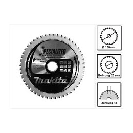 Makita Mccs15048e Lame De Scie Sauteuse Specialized Efficut 150 X 20 X 1,1 Mm - 48 Dents - Pour Métaux (b-69331)