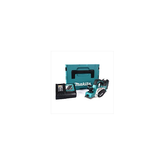 Makita Dkp 180 Y1j-p Rabot Sans Fil 18 V Li-ion + 1x Batterie  2 Ah + Chargeur Dc18rc + Makpac