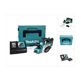 Makita Dkp 180 Y1j-p Rabot Sans Fil 18 V Li-ion + 1x Batterie  2 Ah + Chargeur Dc18rc + Makpac