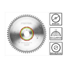Festool Lame De Scie Spéciale Hw 216x2,3x30 Wz/fa60 Ø 216 Mm 60 Dents ( 500123 )