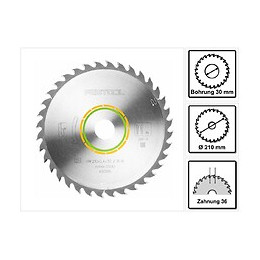 Festool W36 210 X 2,4 X 30 Mm Universal Lame De Scie ( 493198 ) Pour Scie Plongeante Ts 75