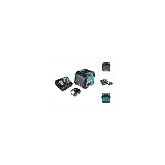Makita Dmr 202 Rf1 Haut Parleur De Chantier Sans Fil 18v + Fonction Bluetooth + Connexion Aux + Port Usb + Ecran Lcd + 1x Batte