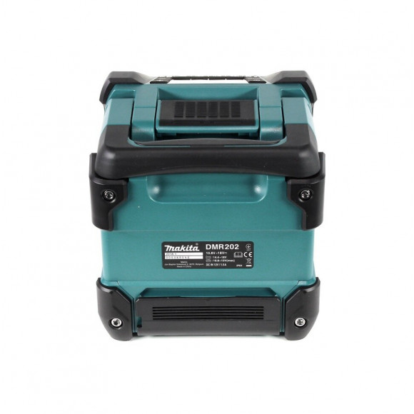 Makita Dmr 202 F1 Haut Parleur De Chantier Sans Fil 18v + Fonction Bluetooth + Connexion Aux + Port Usb + Ecran Lcd + 1x Batter
