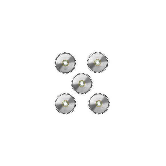 Festool Hw Lames De Scie Denture Fine 160 X 20 X 2,2 Mm W48 160 Mm - 48 Dents (  5 X 491952 )