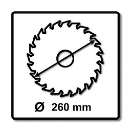 Festool 260 X 2,4 X 30 Lame De Scie Circulaire Spéciale Tf68 Pour Scies À Onglets Radiale Ks 120 Et Ks 88 ( 494607 )