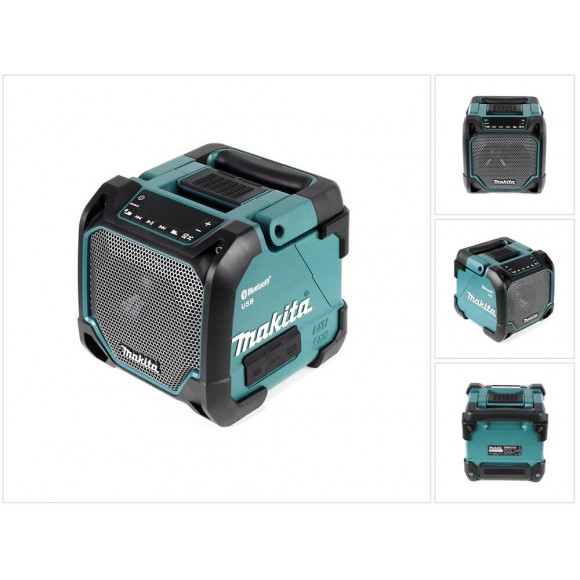 Makita Dmr 202 Z Enceinte Bluetooth Batterie/secteur 18v + Fonction Bluetooth + Entrée Aux + Port Usb + Écran Lcd - Sans Batt
