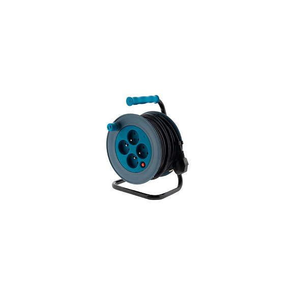 Enrouleur Ménager 15m 3g1 Mm² - Bleu - Zenitech