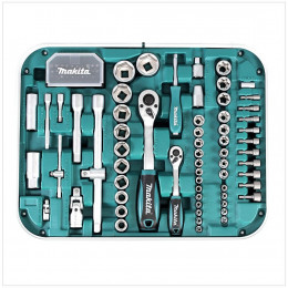 Makita Set D'outils De 227 Pièces + Mallette De Transport Verrouillable ( P-90532 ) Avec Embouts, Cliquets Et Clés