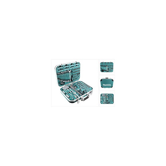 Makita Set D'outils De 227 Pièces + Mallette De Transport Verrouillable ( P-90532 ) Avec Embouts, Cliquets Et Clés