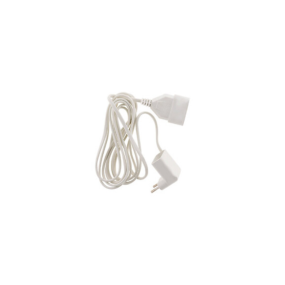 Prolongateur Ho3vvh2-f 2x 0,75 3m Avec Prise Gigogne Blanc - Zenitech