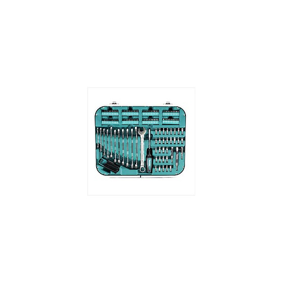 Makita Set D'outils De 227 Pièces + Mallette De Transport Verrouillable ( P-90532 ) Avec Embouts, Cliquets Et Clés