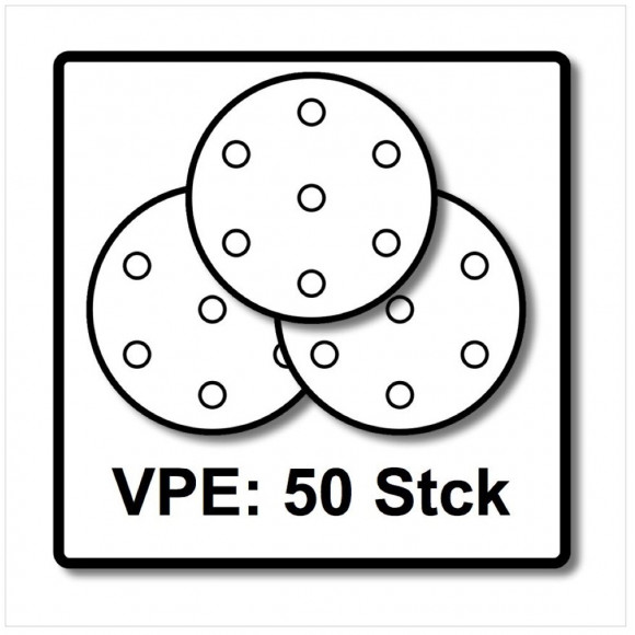 Disques Stickfix 6 Trous Diamètre 90 Mm Grain 80 Boîte De 50