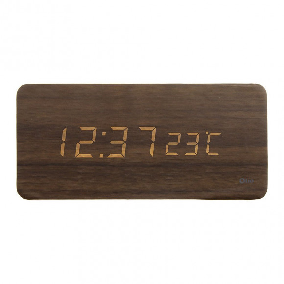 Thermomètre Lingot Finition Effet Chêne - Otio