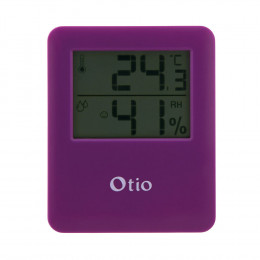 Thermomètre Hygromètre Magnétique À Écran Lcd - Violet - Otio