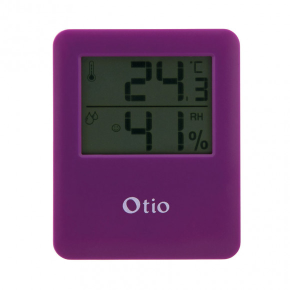 Thermomètre Hygromètre Magnétique À Écran Lcd - Violet - Otio