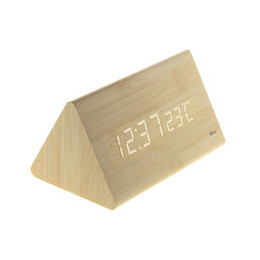 Thermomètre Prisme Finition Effet Pin Naturel - Otio