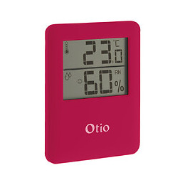 Thermomètre Hygromètre Magnétique À Écran Lcd - Rose - Otio