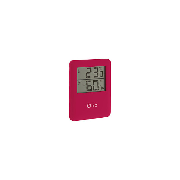 Thermomètre Hygromètre Magnétique À Écran Lcd - Rose - Otio