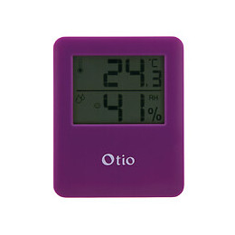 Thermomètre Hygromètre Magnétique À Écran Lcd - Violet - Otio