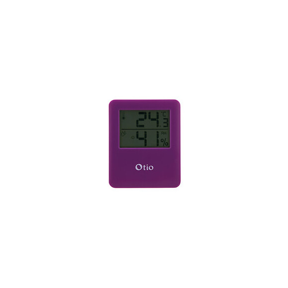 Thermomètre Hygromètre Magnétique À Écran Lcd - Violet - Otio