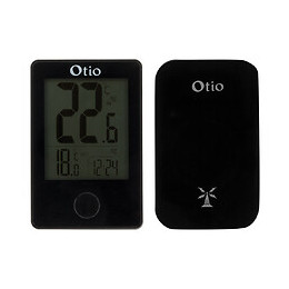 Thermomètre Int/ext Sans Fil Noir - Otio