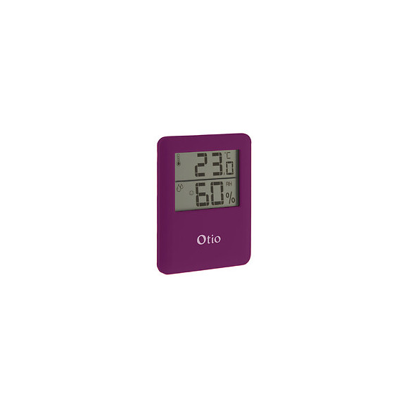 Thermomètre Hygromètre Magnétique À Écran Lcd - Violet - Otio