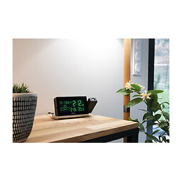 Station Météo Monalisa À Projection Avec Capteur Externe Sans Fil - Otio