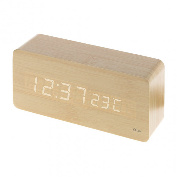 Thermomètre Lingot Finition Effet Pin Naturel - Otio