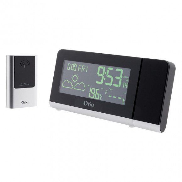 Station Météo Monalisa À Projection Avec Capteur Externe Sans Fil - Otio