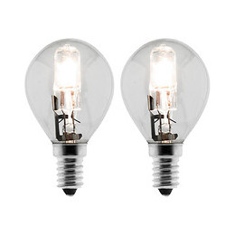 Lot De Ampoules 2 Halogènes Sphérique E14 - 28w