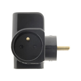 Triplite 6a+2x 16a +1 Usb + 1 Dock Charge Iphone Noir Gloss - Otio