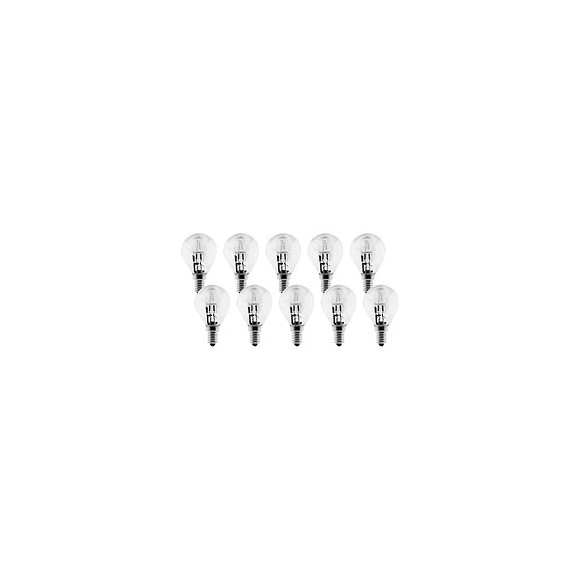 Pack De 10 Ampoules Halogènes 28w E14 Sphérique