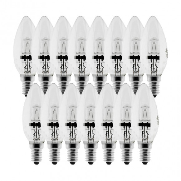 Lot De 15 Ampoules Halogène 28w E14