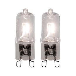Lot De 2 Ampoules Halogènes G9 28w 370 Lm 40x15mm
