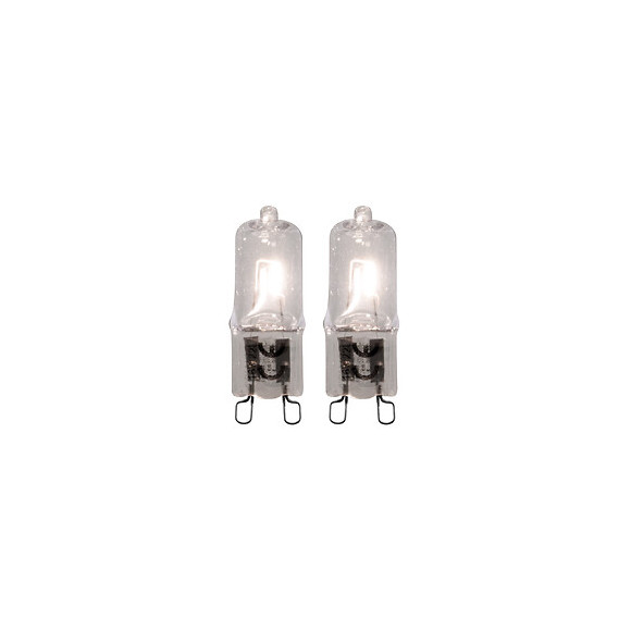 Lot De 2 Ampoules Halogènes G9 28w 370 Lm 40x15mm