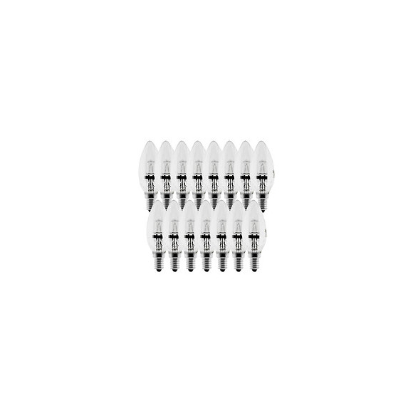 Lot De 15 Ampoules Halogène 28w E14