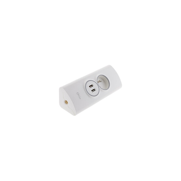 Multiprise D'angle 2p 16a + 2 Usb À Câbler - Otio