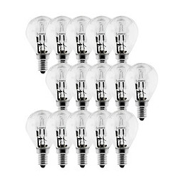 Lot De 15 Ampoules Halogène 28w E14