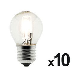 Pack De 10 Ampoules Halogènes 42w E27 Sphérique