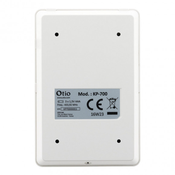 Clavier Externe Rfid Sans Fil Pour Alarme 75500x - Otio