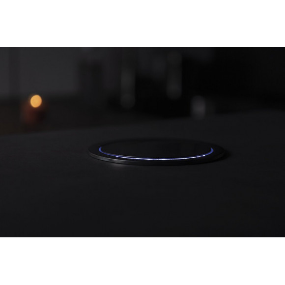 Bloc Multiprise Encastrable Compact Led 3 Prises 16a 2p+t & 2x Usb - Finition Inox - Otio