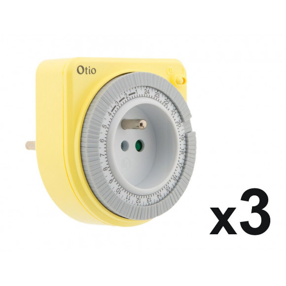 Lot De 3 Programmateurs Mécaniques Jaune